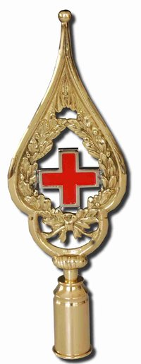 Fahnenspitze Rotes Kreuz